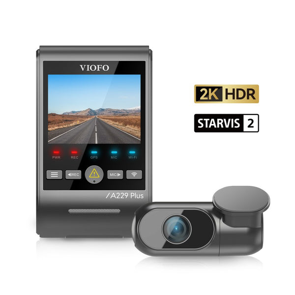 Viofo A229 Plus 2-Channel 2K + 2K Dash Camera with Starvis 2 Sensors