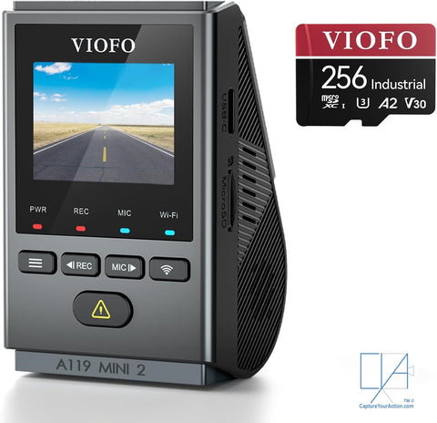 Viofo A119 Mini 2 with the new Sony Starvis2 Image Sensor with Viofo Memory Card
