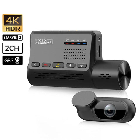 Viofo A139 Pro 4K 2-Channel with Sony Starvis 2 Sensor with Viofo Memory Card