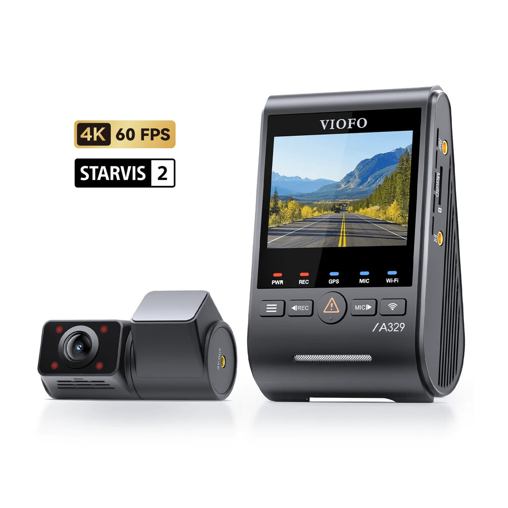 VIOFO A329S 2-Channel 4K 60FPS Front and 2K Infrared Cabin Dash Cam