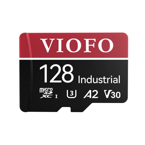 Viofo 128GB Industrial Grade microSD Card, U3 A2 V30 High Speed Memory Card with Adapter