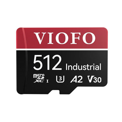 Viofo 512GB Industrial Grade microSD Card, U3 A2 V30 High Speed Memory Card with Adapter