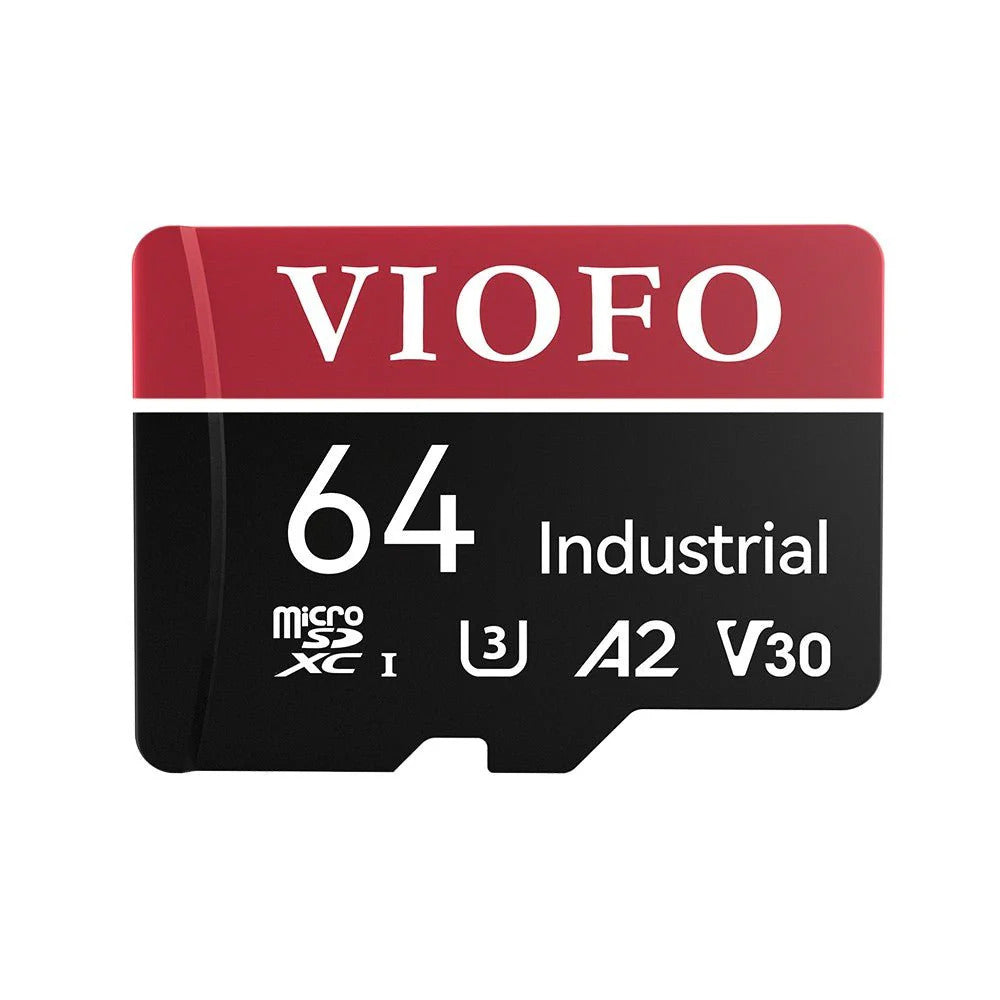 Viofo 64GB Industrial Grade microSD Card, U3 A2 V30 High Speed Memory Card with Adapter