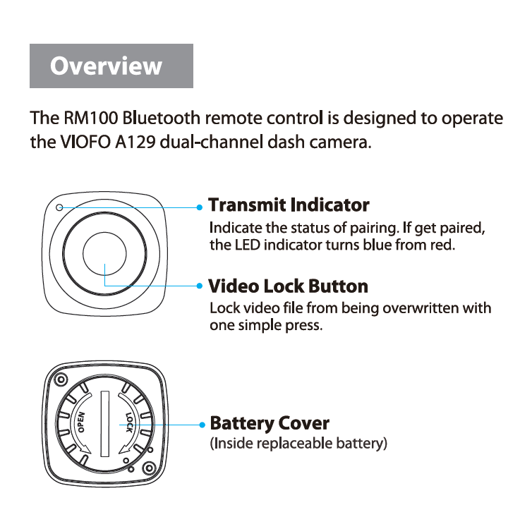 viofo bluetooth remote control
