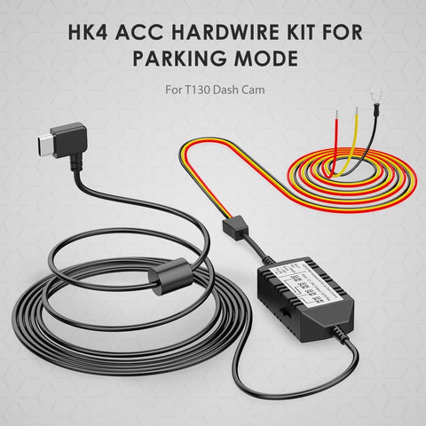 Viofo HK4 3-Wire Hardwire Kit for the T130/A119Mini/A229 Dash Cameras (sold with or without a Tap-A-Fuse kit)